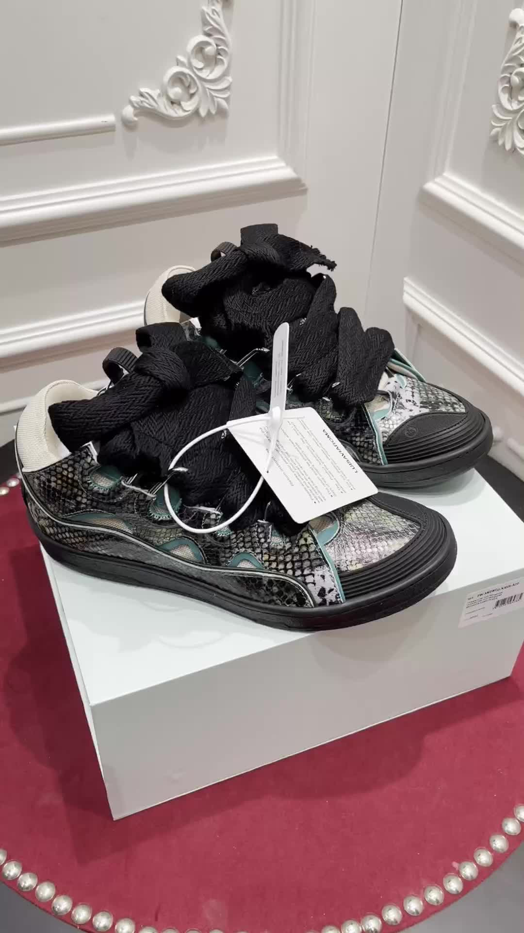 lanvin curb sneaker