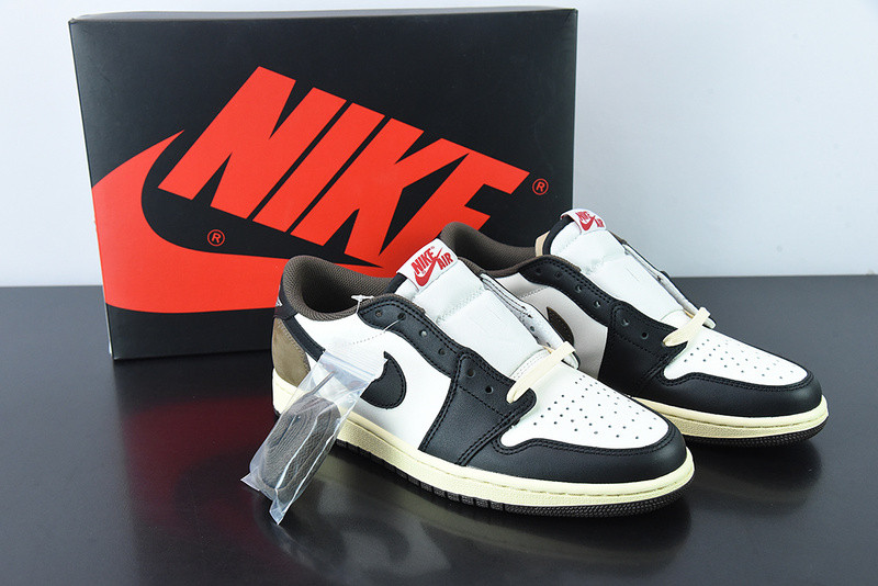 travis scott x air jordan 1 low dark mocha black cq4277-105