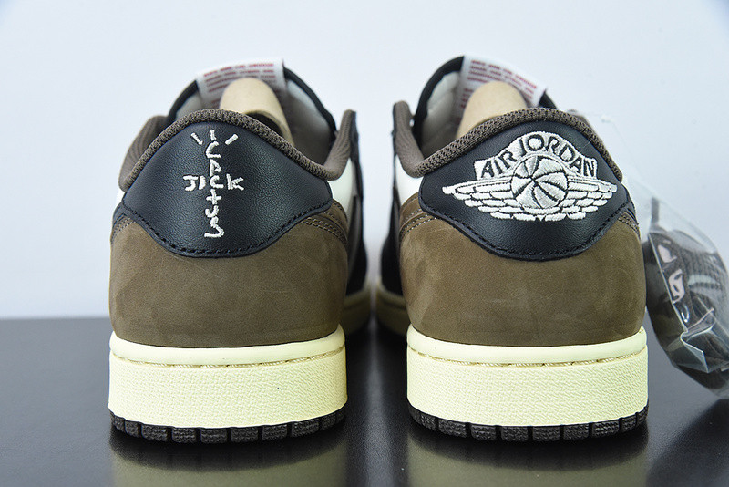 travis scott x air jordan 1 low dark mocha black cq4277-105